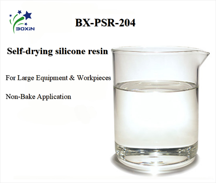 Self-drying silicone resin for the preparation of silicone paint