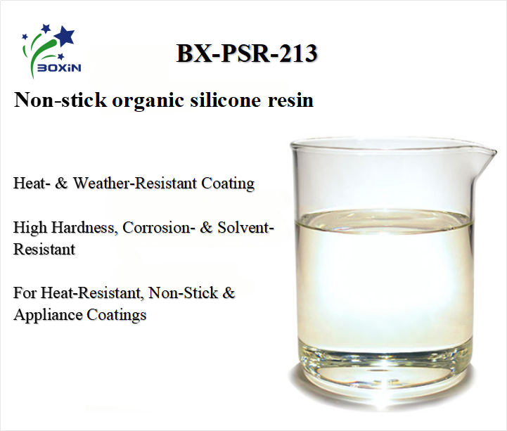 Non-stick organic silicone resin for pot coating