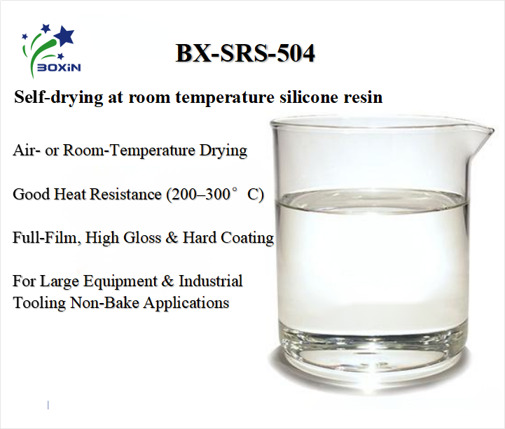 Self-drying at room temperature silicone resin